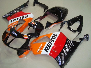 Carénages Moto Honda VTR1000 2000-2006 - Orange Blanc Rouge Noir Brillant Repsol Abordables