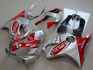 Carénages Moto Honda VTR1000 2000-2006 - Argent Rouge Fortuna 74 Abordables
