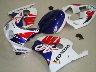 Carénage Moto Honda CBR250RR MC22 1990-1998 - Blanc Rouge Bleu Abordables