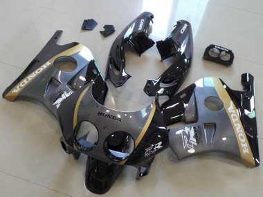 Carénages Moto Honda CBR250RR MC22 1990-1998 - Gris Or Noir Brillant Abordables