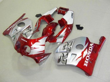 Carénages Moto Honda CBR250RR MC22 1990-1998 - Argent Rouge Abordables