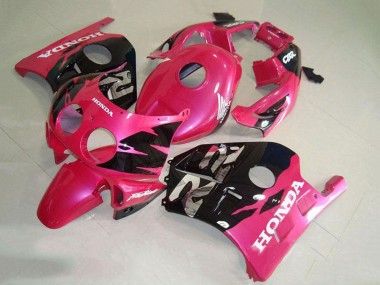 Carénage Moto Honda CBR250RR MC22 1990-1998 - Rose Noir Brillant Abordables