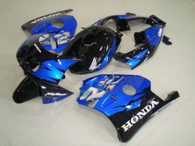 Carénages Moto Honda CBR250RR MC22 1990-1998 - Bleu Noir Brillant Abordables