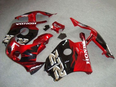 Carénages Moto Honda CBR250RR MC22 1990-1998 - Rouge Noir Brillant Abordables