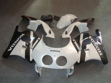 Kits Carénage Moto Honda CBR250RR MC22 1990-1998 - Blanc Noir Brillant Abordables
