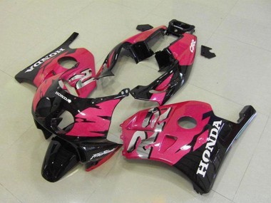Carénages Moto Honda CBR250RR MC22 1990-1998 - Rose Noir Brillant Abordables