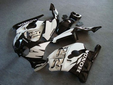 Carénage Moto Honda CBR250RR MC22 1990-1998 - Blanc Noir Brillant Abordables