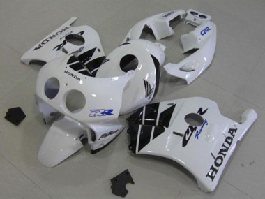 Carénages Moto Honda CBR250RR MC22 1990-1998 - Blanc Noir Brillant Abordables