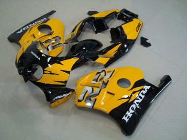 Carénages Moto Honda CBR250RR MC22 1990-1998 - Jaune Noir Brillant Abordables