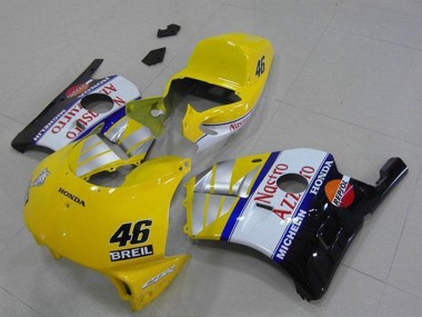 Carénages Moto Honda CBR250RR MC22 1990-1998 - Jaune Argent Blanc Rouge Nastro Azzurro Breil 46 Abordables