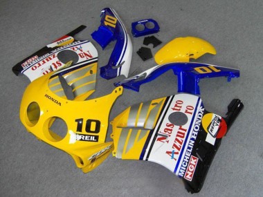 Carénages Moto Honda CBR250RR MC22 1990-1998 - Jaune Bleu Argent Blanc Rouge Nastro Azzurro Breil 10 Abordables