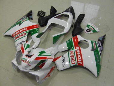 Carénages Moto Honda CBR600 F4i 2001-2003 - Blanc Rouge Vert Castrol Abordables
