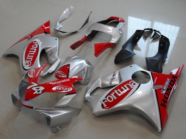 Carénages Moto Honda CBR600 F4i 2001-2003 - Argent Rouge Fortuna Abordables