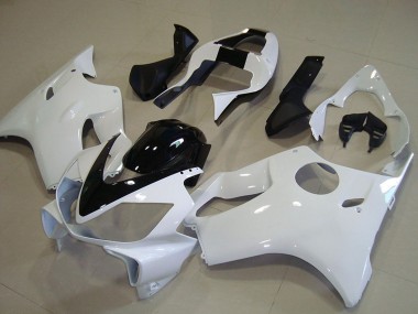Carénage Moto Honda CBR600 F4i 2001-2003 - Blanc Noir Brillant Abordables