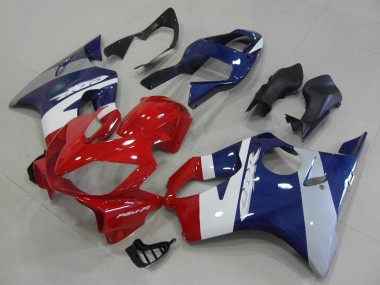 Carénages Moto Honda CBR600 F4i 2001-2003 - Blanc Bleu Rouge Abordables