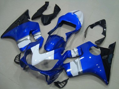 Carénages Moto Honda CBR600 F4i 2001-2003 - Blanc Bleu Noir Brillant Abordables