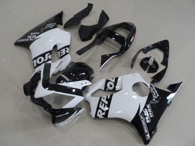 Carénages Moto Honda CBR600 F4i 2001-2003 - Blanc Noir Brillant Repsol Abordables