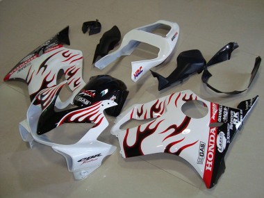 Carénages Moto Honda CBR600 F4i 2001-2003 - Blanc Rouge Noir Brillant Flamme Abordables