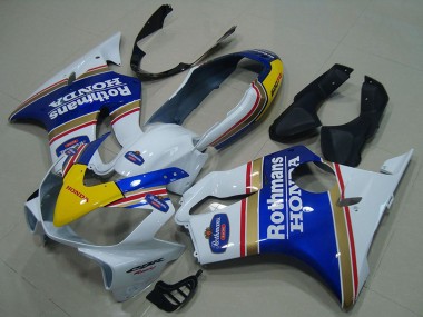 Carénages Moto Honda CBR600 F4i 2004-2007 - Blanc Bleu Jaune Rothmans Abordables