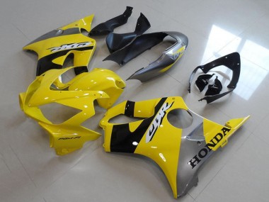 Carénages Moto Honda CBR600 F4i 2004-2007 - Jaune Argent Noir Brillant Abordables