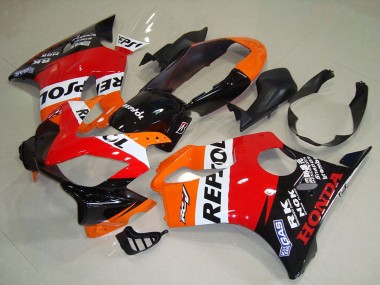 Carénage Moto Honda CBR600 F4i 2004-2007 - Orange Blanc Rouge Noir Brillant Repsol Abordables