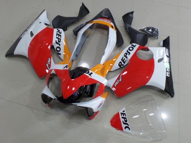 Carénages Moto Honda CBR600 F4i 2004-2007 - Blanc Rouge Jaune Noir Brillant Repsol Abordables