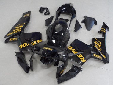 Carénages Moto Honda CBR600RR 2003-2004 - Noir Brillant Or Repsol Abordables