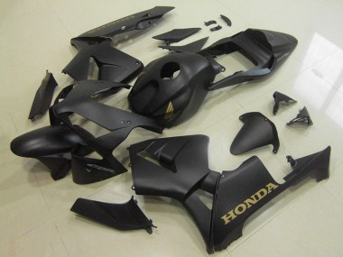 Carénages Moto Honda CBR600RR 2003-2004 - Noir Mat Or Décalque Abordables