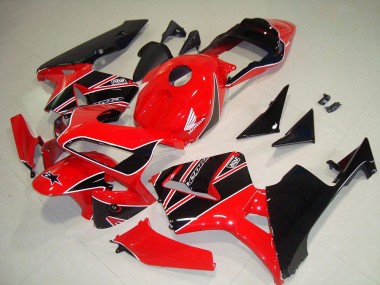 Carénage Moto Honda CBR600RR 2003-2004 - Rouge Noir Brillant Abordables