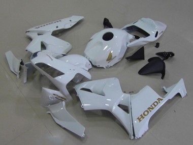 Carénages Moto Honda CBR600RR 2003-2004 - Blanc Or Décalque Abordables