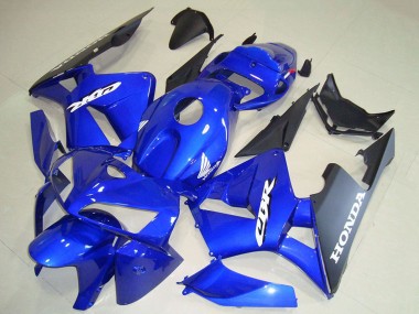 Carénages Moto Honda CBR600RR 2005-2006 - Bleu Noir Blanc Décalque Abordables