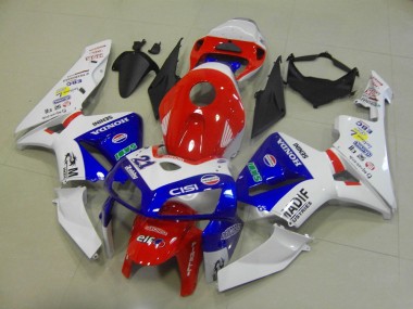 Carénages Moto Honda CBR600RR 2005-2006 - Blanc Rouge Bleu Madif Abordables