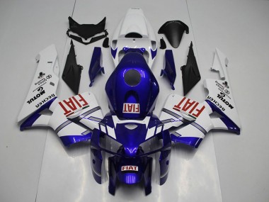 Carénages Moto Honda CBR600RR 2005-2006 - Blanc Bleu Rouge Fiat Abordables