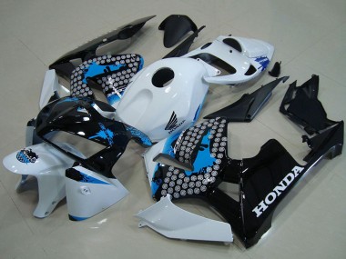 Carénages Moto Honda CBR600RR 2005-2006 - Blanc Bleu Noir Abordables