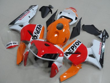 Kits Carénage Moto ABS Honda CBR600RR 2005-2006 - Orange Blanc Rouge Noir Brillant Repsol Abordables