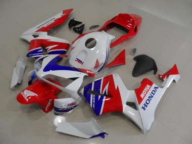 Carénages Moto Honda CBR600RR 2005-2006 - Blanc Rouge Bleu Motul HRC Abordables
