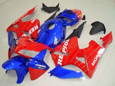 Carénages Moto Honda CBR600RR 2005-2006 - Bleu Rouge Spider Man Repsol Abordables