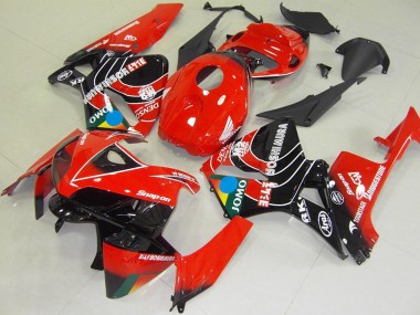 Carénages Moto Honda CBR600RR 2005-2006 - Rouge Bleu Jaune Noir Brillant JOMO Abordables
