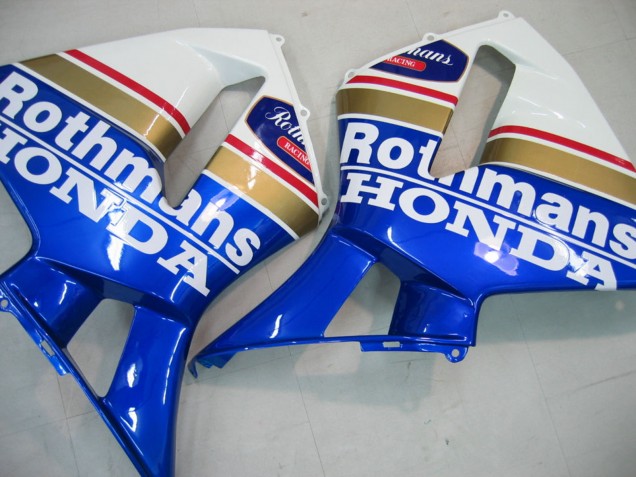 Carénages Moto Honda CBR600RR 2005-2006 - Bleu Blanc Jaune Rothmans
