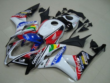 Carénages Moto Honda CBR600RR 2007-2008 - Blanc Rouge Bleu Noir Brillant EuroBet Abordables
