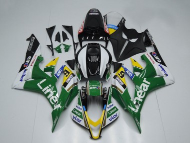 Carénages Moto Honda CBR600RR 2007-2008 - Vert Blanc Noir Brillant Doublerr Abordables