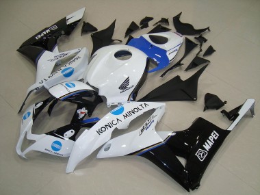 Carénages Moto Honda CBR600RR 2007-2008 - Blanc Bleu Noir Brillant Konica Minolta Abordables