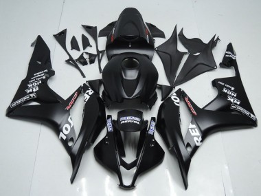 Kits Carénage Moto Honda CBR600RR 2007-2008 - Noir Mat Blanc Repsol Abordables
