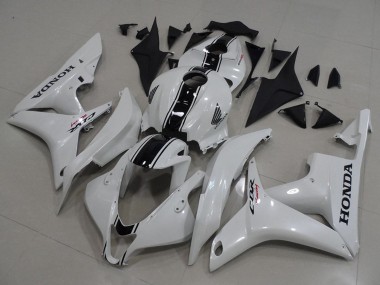 Kits Carénage Moto Honda CBR600RR 2007-2008 - Blanc Noir Brillant Abordables