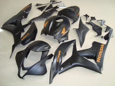 Carénages Moto Honda CBR600RR 2007-2008 - Noir Mat Or Décalque Abordables
