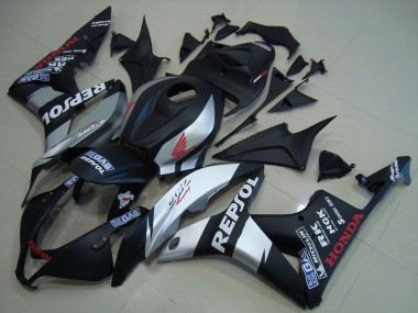 Carénages Moto Honda CBR600RR 2007-2008 - Noir Mat Argent Repsol Abordables