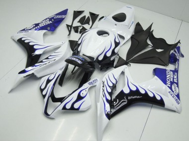 Carénages Moto Honda CBR600RR 2007-2008 - Blanc Bleu Noir Brillant Flamme Abordables