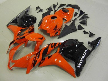 Carénage Moto Honda CBR600RR 2009-2012 - Orange Noir Brillant Abordables
