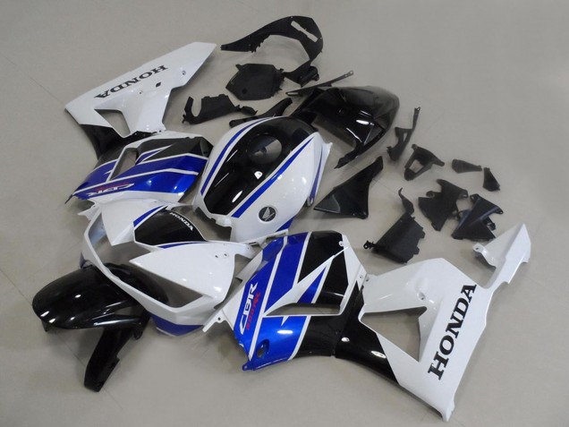 Carénages Moto Honda CBR600RR 2013-2023 - Blanc Bleu Noir Brillant OEM Style