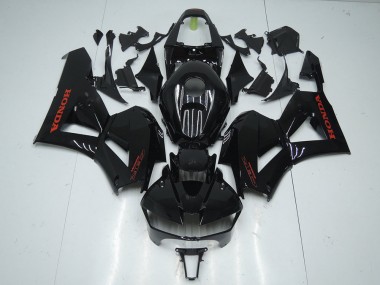 Carénages Moto Honda CBR600RR 2013-2023 - Noir Brillant Rouge Décalque Abordables
